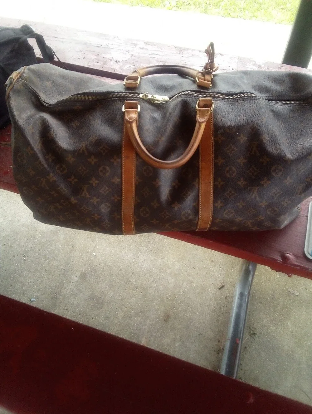 Louis Vuitton Monogram Canvas Duffel in Brown and Tan